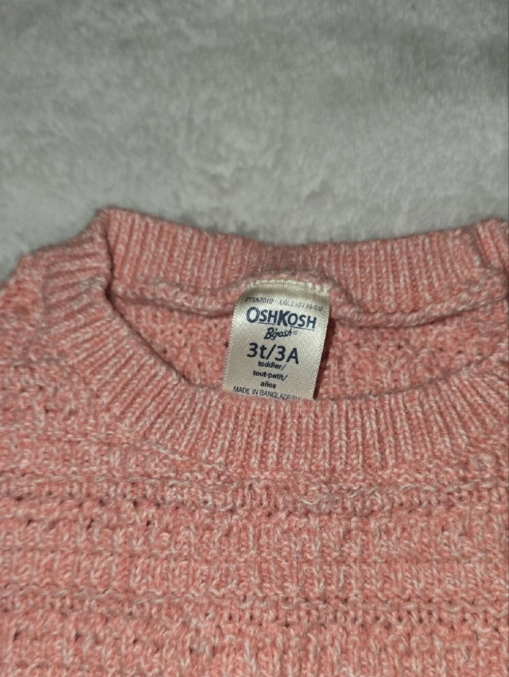 OshKosh B'gosh Dusty Pink Crewneck Sweater - Women